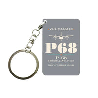 Thumbnail for Vulcanair P.68 - Heritage - Key Chain - Gray