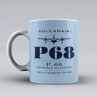 Thumbnail for Vulcanair P.68 - Heritage - Mug - Light Blue