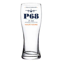 Thumbnail for Vulcanair P.68 - Heritage + Name - Pilsner Beer Glass