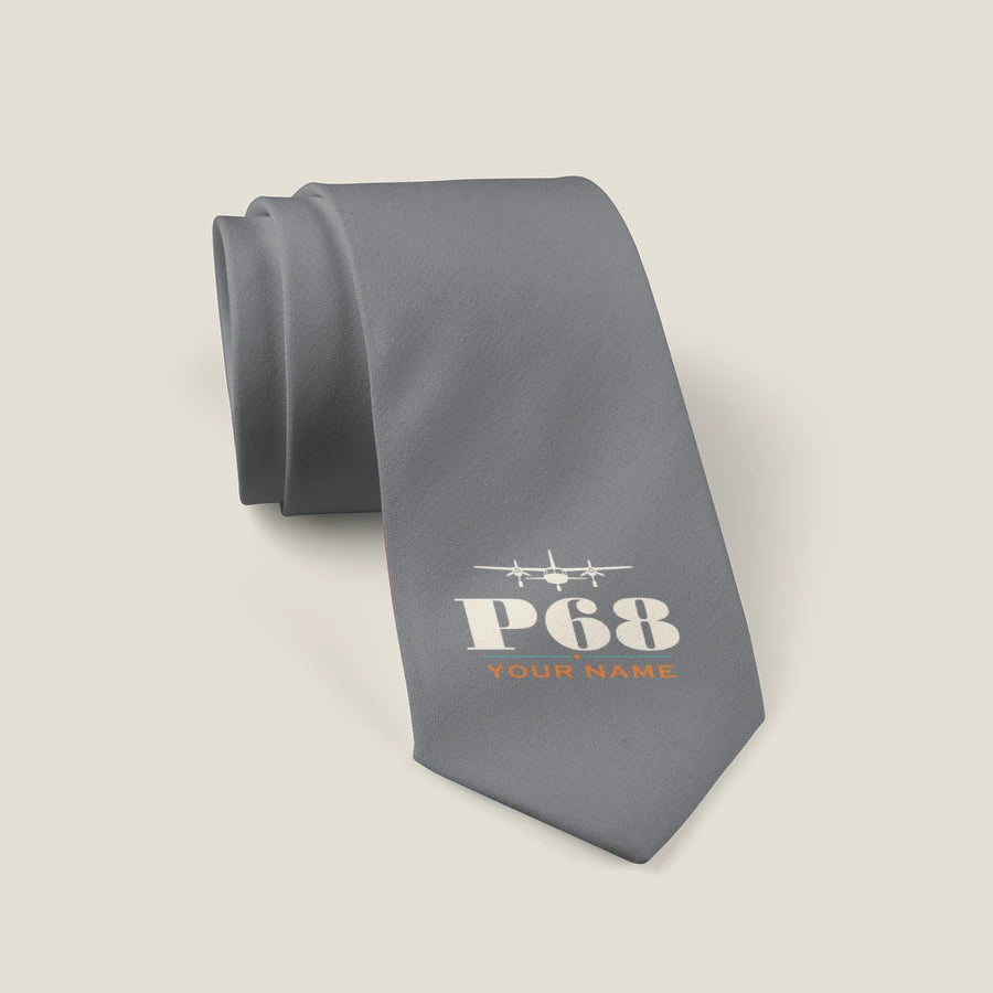 Vulcanair P.68 - Heritage + Name - Tie - Gray