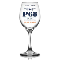 Thumbnail for Vulcanair P.68 - Heritage + Name - Wine Glass