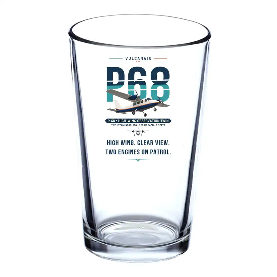 Vulcanair P.68 - Original - Beer & Water Glass