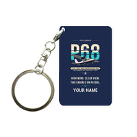 Thumbnail for Vulcanair P.68 - Original + Name - Key Chain - Navy Blue