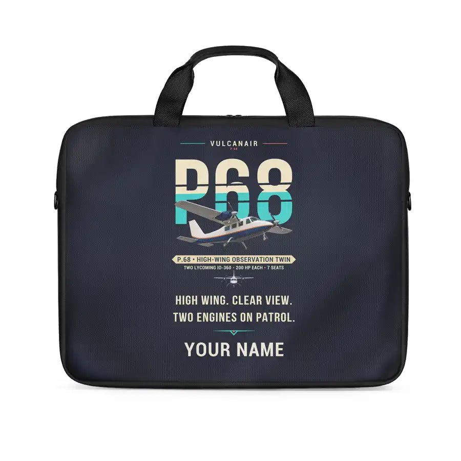 Vulcanair P.68 - Original + Name - Laptop Bag