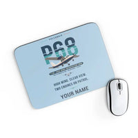 Thumbnail for Vulcanair P.68 - Original + Name - Mouse Pad - Light Blue