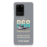 Thumbnail for Vulcanair P.68 - Original + Name - Samsung Case - Gray