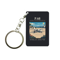 Thumbnail for Vulcanair P.68 - Poster - Key Chain - Black
