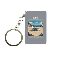 Thumbnail for Vulcanair P.68 - Poster - Key Chain - Gray