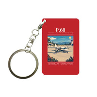 Thumbnail for Vulcanair P.68 - Poster - Key Chain - Red