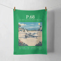 Thumbnail for Vulcanair P.68 - Poster - Towel - Green
