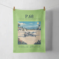 Thumbnail for Vulcanair P.68 - Poster - Towel - Light Green