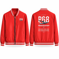Thumbnail for Vulcanair P.68 Stylish Jackets - Baseball Collar - Original - Red