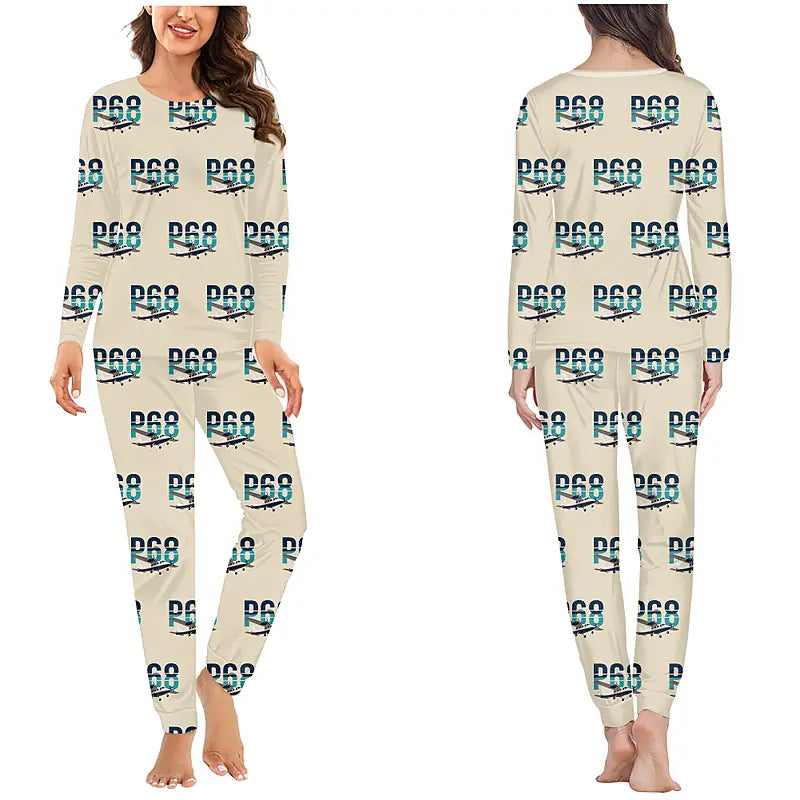 Vulcanair P.68 - Women Pajamas - Original Pattern - Beige
