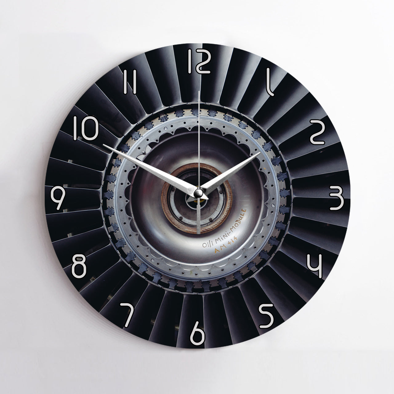Real Jet Engine Printed Wall Clocks