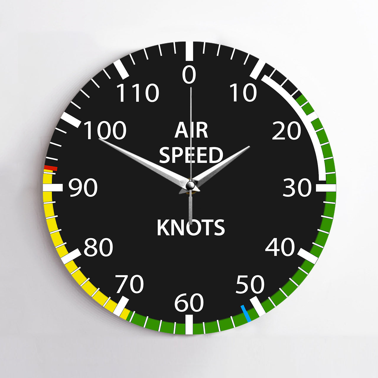 Airplane Instruments (Airspeed) Designed Wall Clocks
