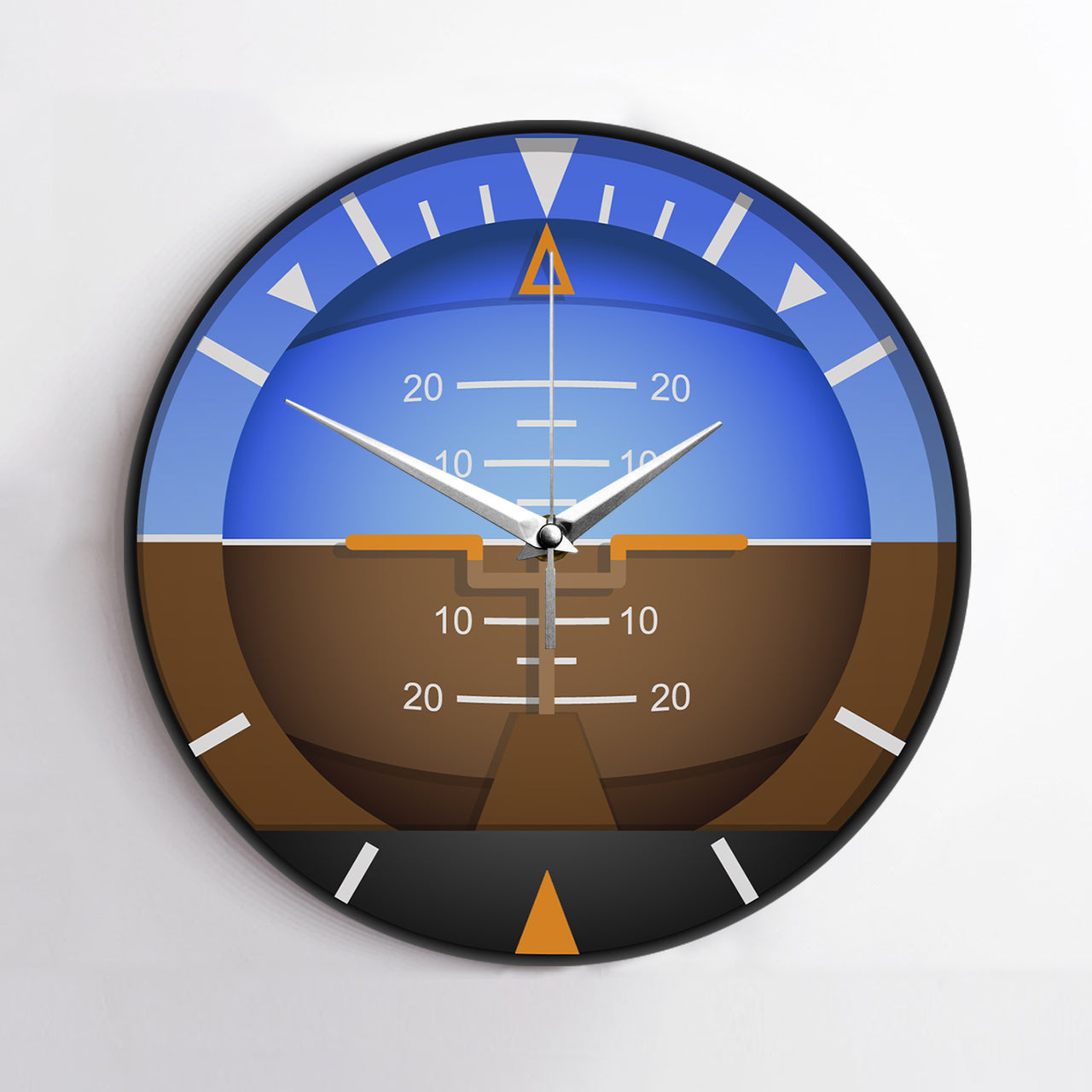 Airplane Instruments (Gyro Horizon2) Designed Wall Clocks