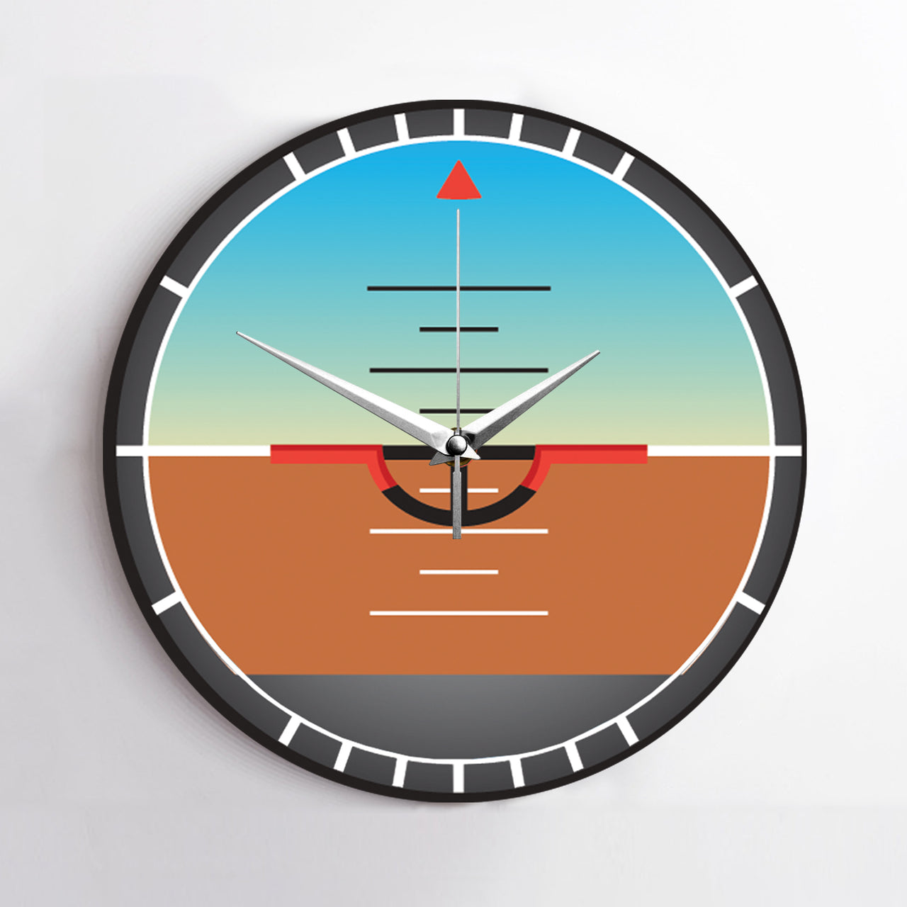Airplane Instruments (Gyro Horizon) Designed Wall Clocks