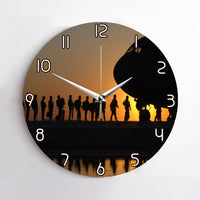 Thumbnail for Band of Brothers Theme Soldiers Printed Wall Clocks