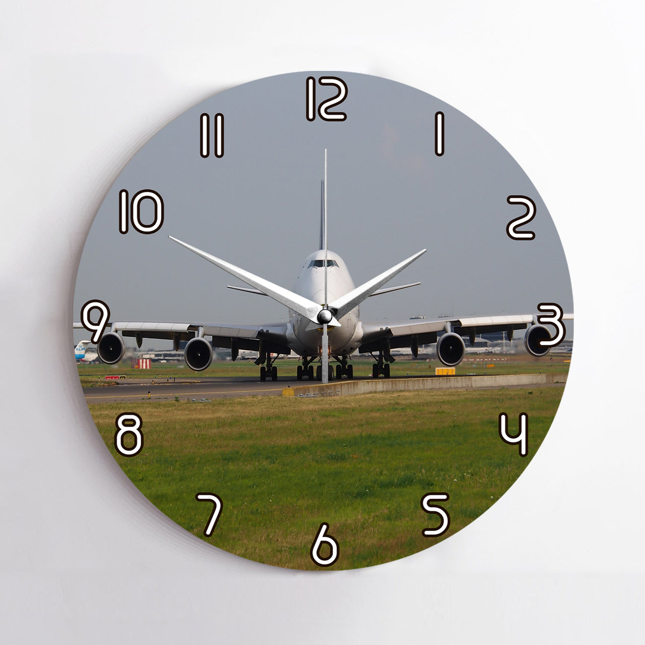 Face to Face with Boeing 747 Printed Wall Clocks