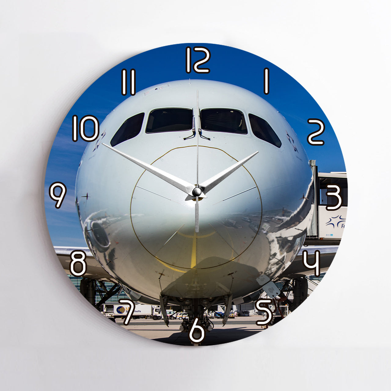 Face to Face with Boeing 787 Printed Wall Clocks