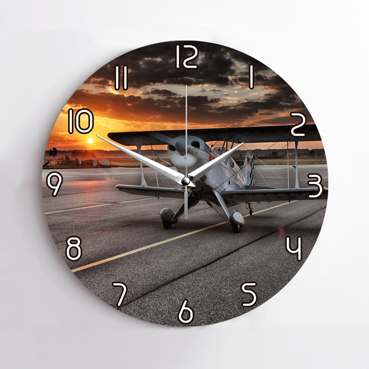 Beautiful Show Airplane Printed Wall Clocks