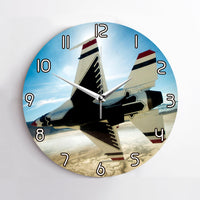 Thumbnail for Turning Right Fighting Falcon F16 Printed Wall Clocks