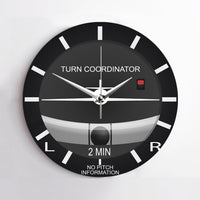 Thumbnail for Airplane Instruments (Turn Coordinator) Designed Wall Clocks