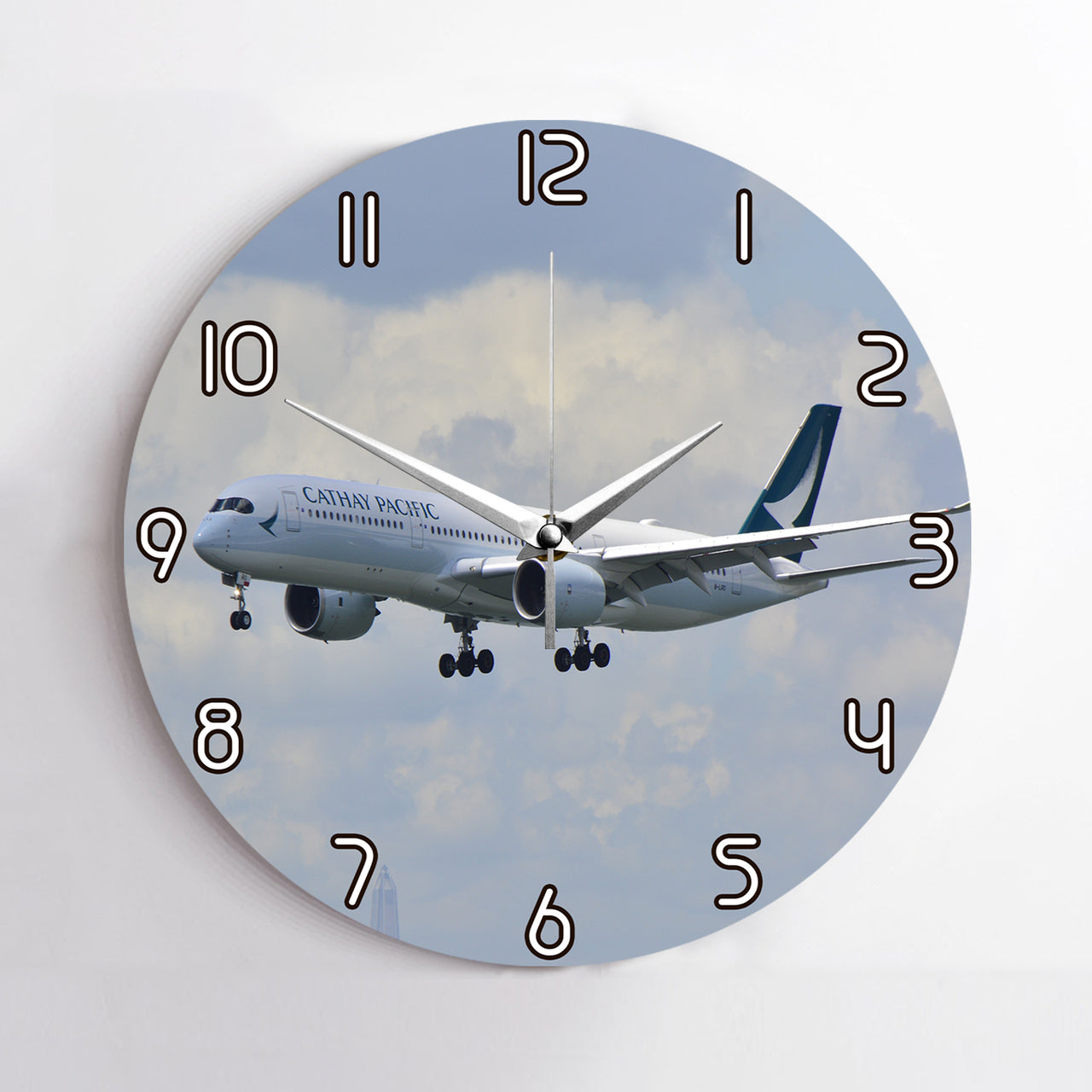 Cathay Pacific Airbus A350 Printed Wall Clocks