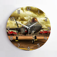 Thumbnail for Fighting Falcon F35 at Airbase Printed Wall Clocks