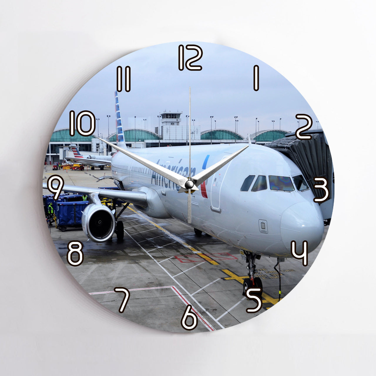American Airlines A321 Printed Wall Clocks