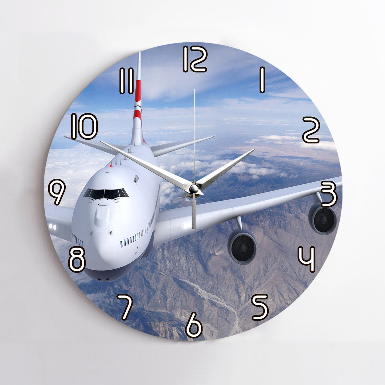 Graphical Boeing 747 Printed Wall Clocks