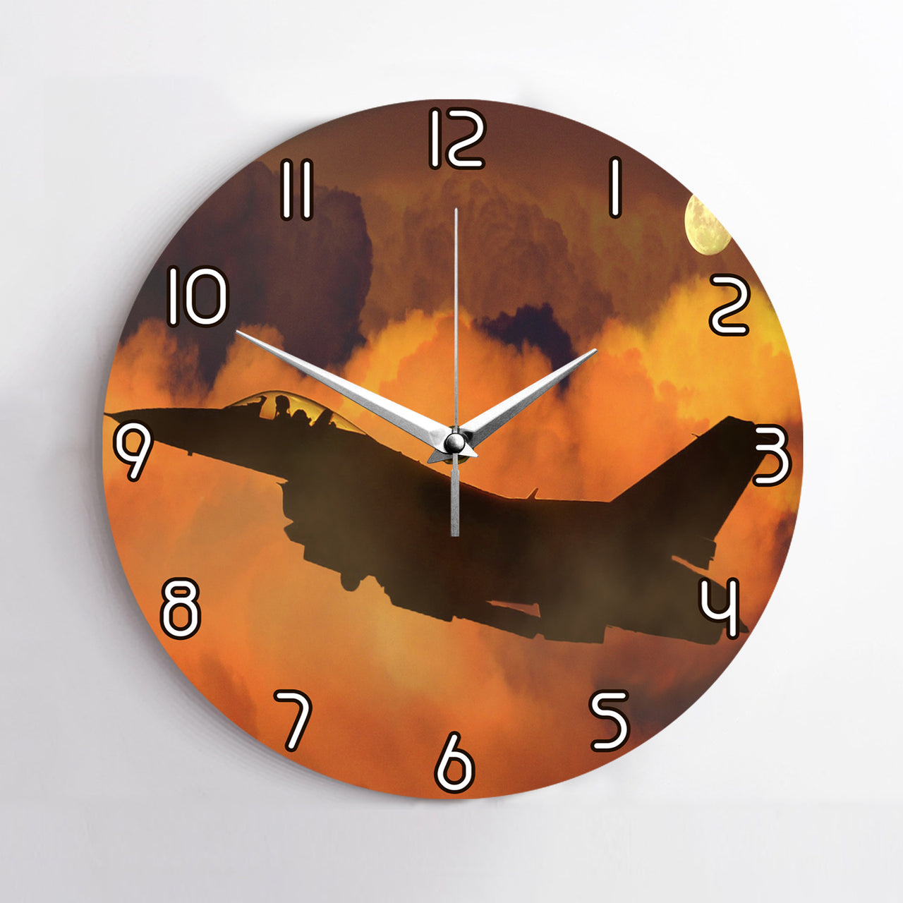 Departing Fighter Jet 16 Printed Wall Clocks