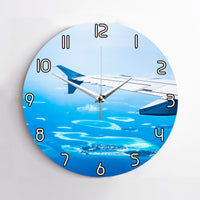 Thumbnail for Outstanding View Through Airplane Wing Printed Wall Clocks
