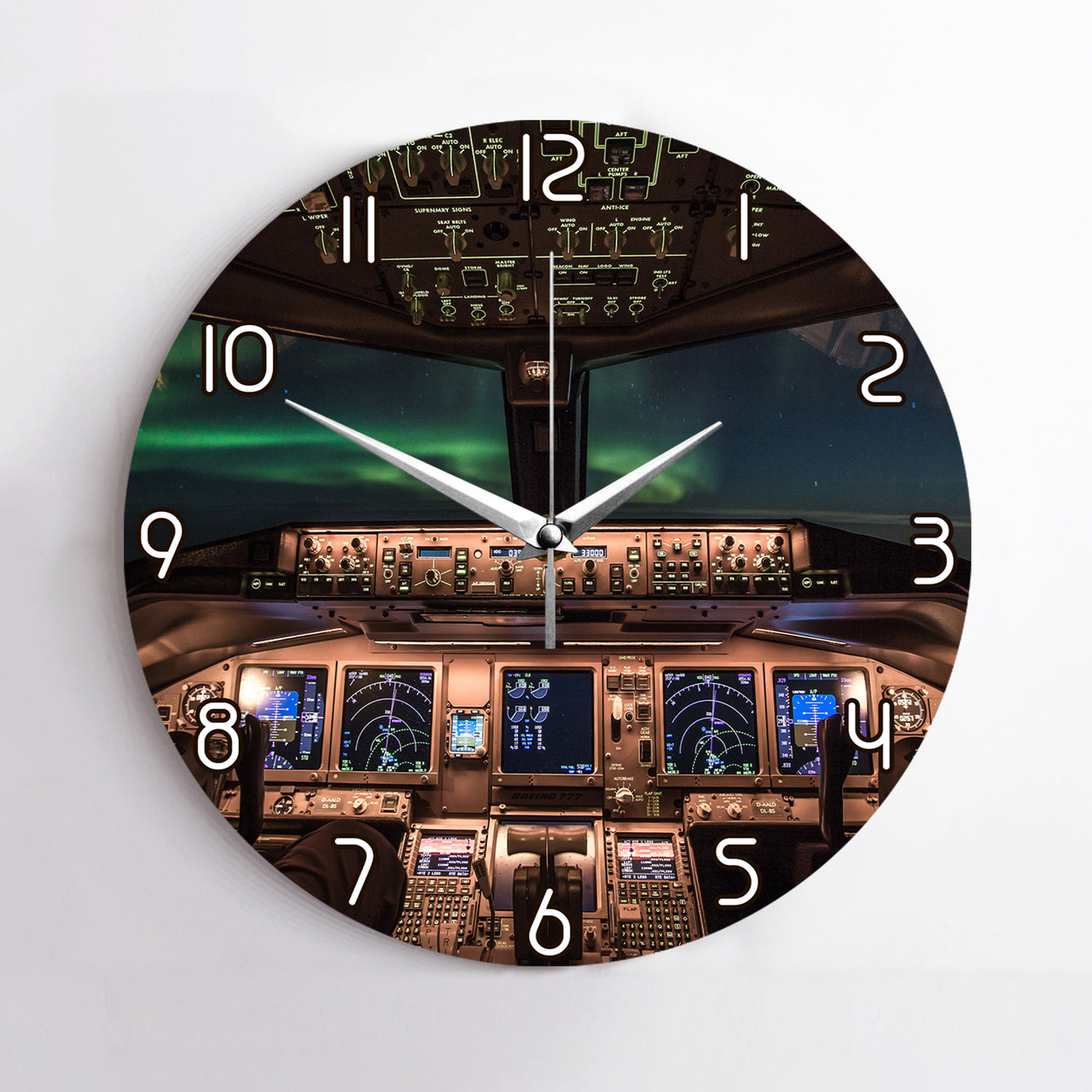 Boeing 777 Cockpit Designed Wall Clocks