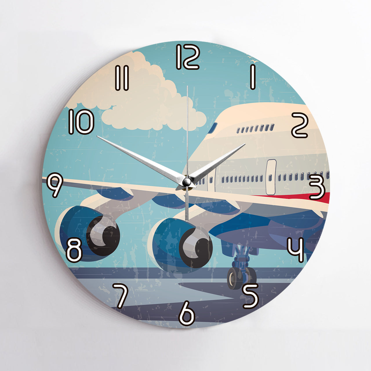 Vintage Boeing 747 Printed Wall Clocks