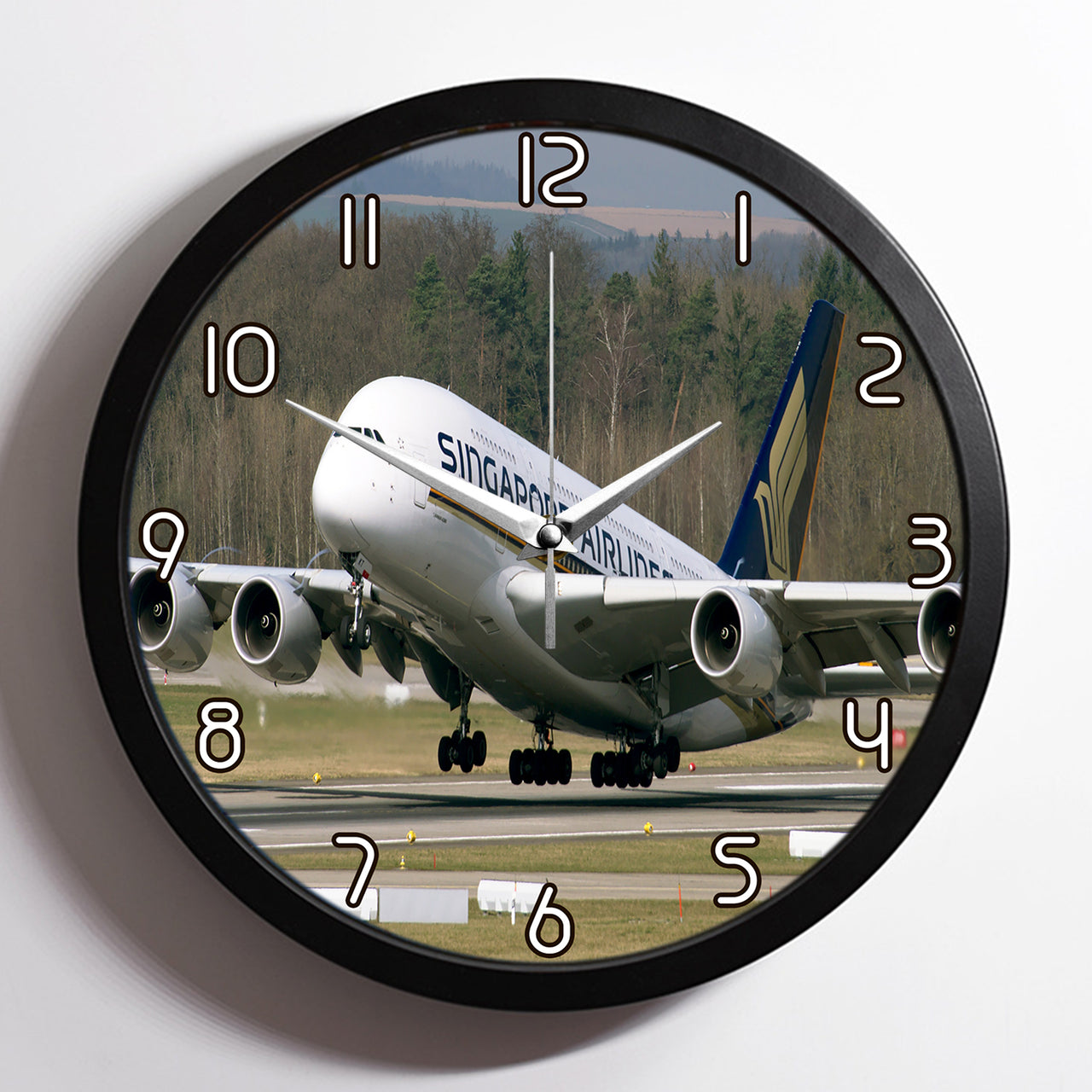 Departing Singapore Airlines A380 Designed Wall Clocks Aviation Shop