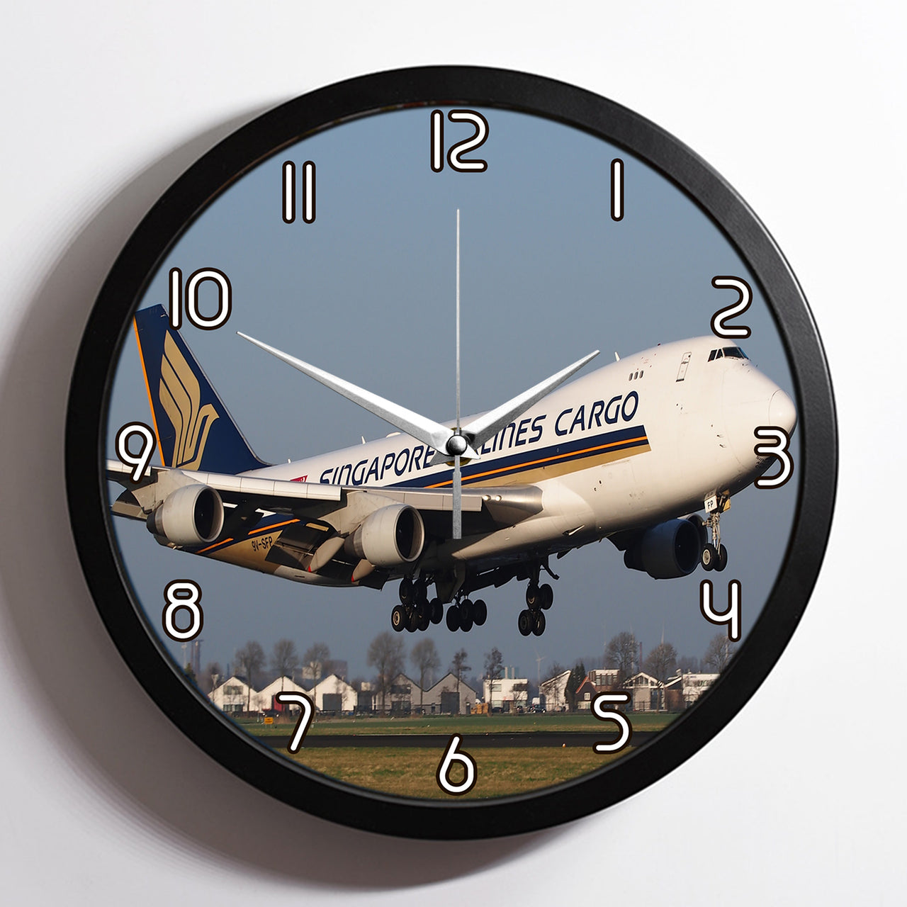 Singapore Airlines Cargo Boeing 747 Designed Wall Clocks Aviation Shop