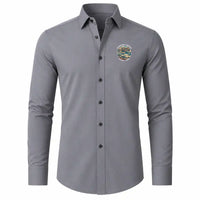 Thumbnail for Hosea Kutako International Airport (WDH) Shirts - Long Sleeve Shirt - Badge - Gray