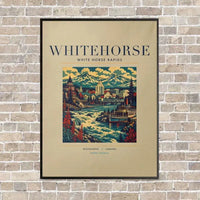 Thumbnail for WHITEHORSE - Poster - Canvas Framed - Beige