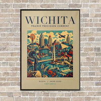 Thumbnail for WICHITA - Poster - Canvas Framed - Beige