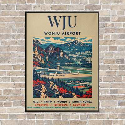 WJU - Poster - Canvas Framed - Beige
