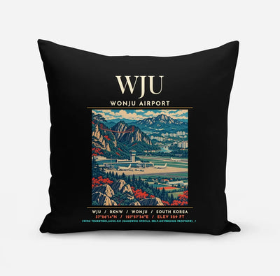WJU - Poster - Pillow - Black