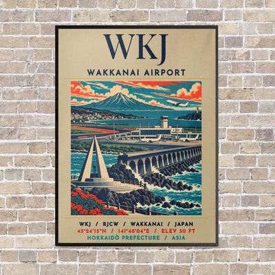 WKJ - Poster - Canvas Framed - Beige