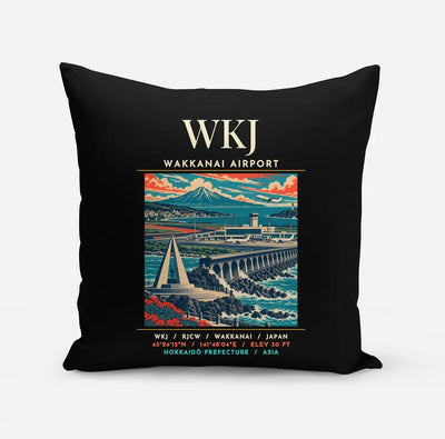WKJ - Poster - Pillow - Black