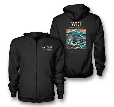 WKJ - Poster - Zipped Hoodie - Black
