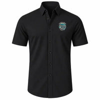 Thumbnail for Wakkanai Airport (WKJ) Shirts - Short Sleeve Shirt - Badge - Black