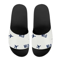Thumbnail for Wellington International Airport (WLG) Slippers & Flip Flops - Slippers - Sport - Pattern - White
