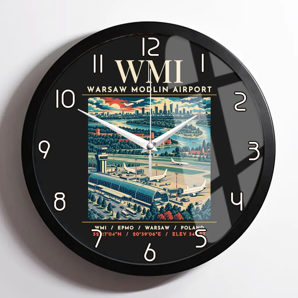 WMI - Poster - Wall Clock Framed - Black