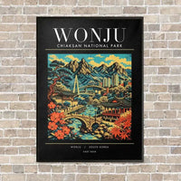 Thumbnail for WONJU - Poster - Canvas Framed - Black