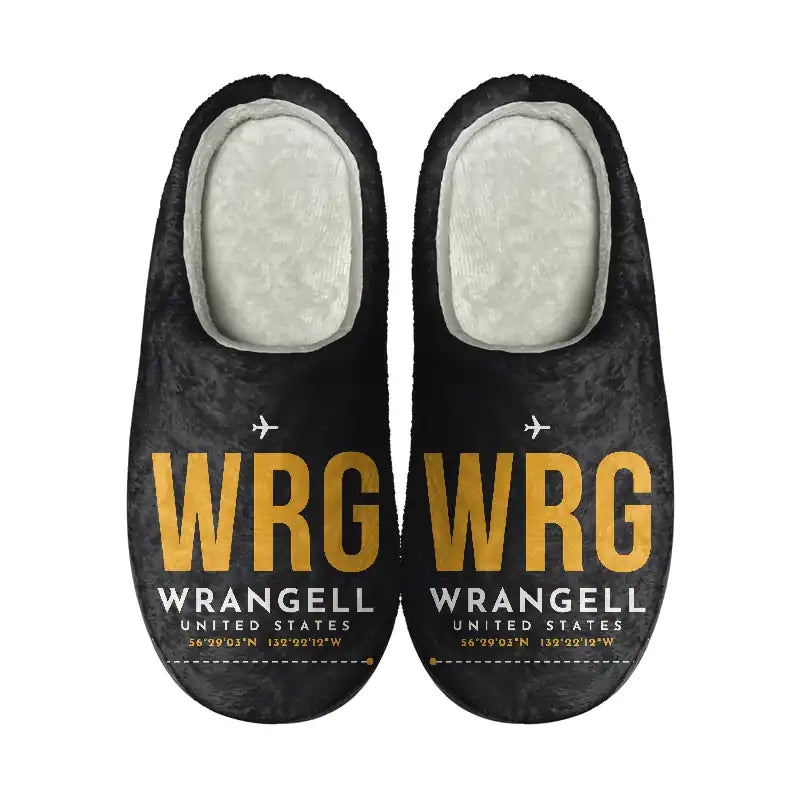 Wrangell Airport (WRG) Slippers & Flip Flops - Slippers - Cotton - Code - Same - Black